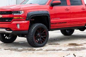 Chevrolet Silverado 1500 Fender Flares - Rough Country - Defender - GXG Tungsten - '14-'18